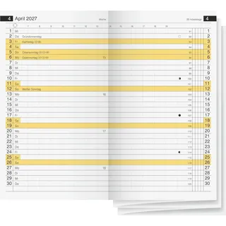 rido/idé Kalender Monats-Ersatzkalendarium Mod. Miniplaner d 15 2027 | 87×153 mm