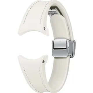 Samsung D-Buckle Hybrid Eco Leather Strap (Kunstleder, Eco-Composite), Uhrenarmband, Beige