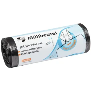 Emil Deiss DEISS Universal Plus® Müllbeutel 30 Liter, 44904 | Rolle | Rolle (50 Stück)
