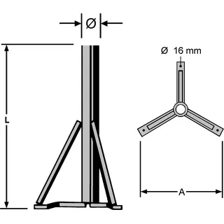 Kathrein ZAS 15 Standfuß für CAS 120