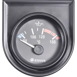 EQUUS 842109 Kfz Einbauinstrument Wasser-/Öltemperaturanzeige Messbereich 60 - 160 °C Standart Gelb, Rot, Grün 52 mm