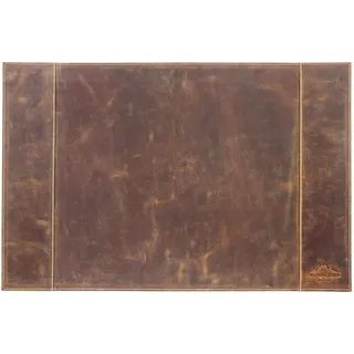 Alpenleder Schreibtischunterlage - TIROL (Handgefertigt) - Nachhaltiges Bio-Leder aus regionaler Landwirtschaft | Schreibtischunterlage leder *Fair Produziert* (68x45cm, Wild Camel)
