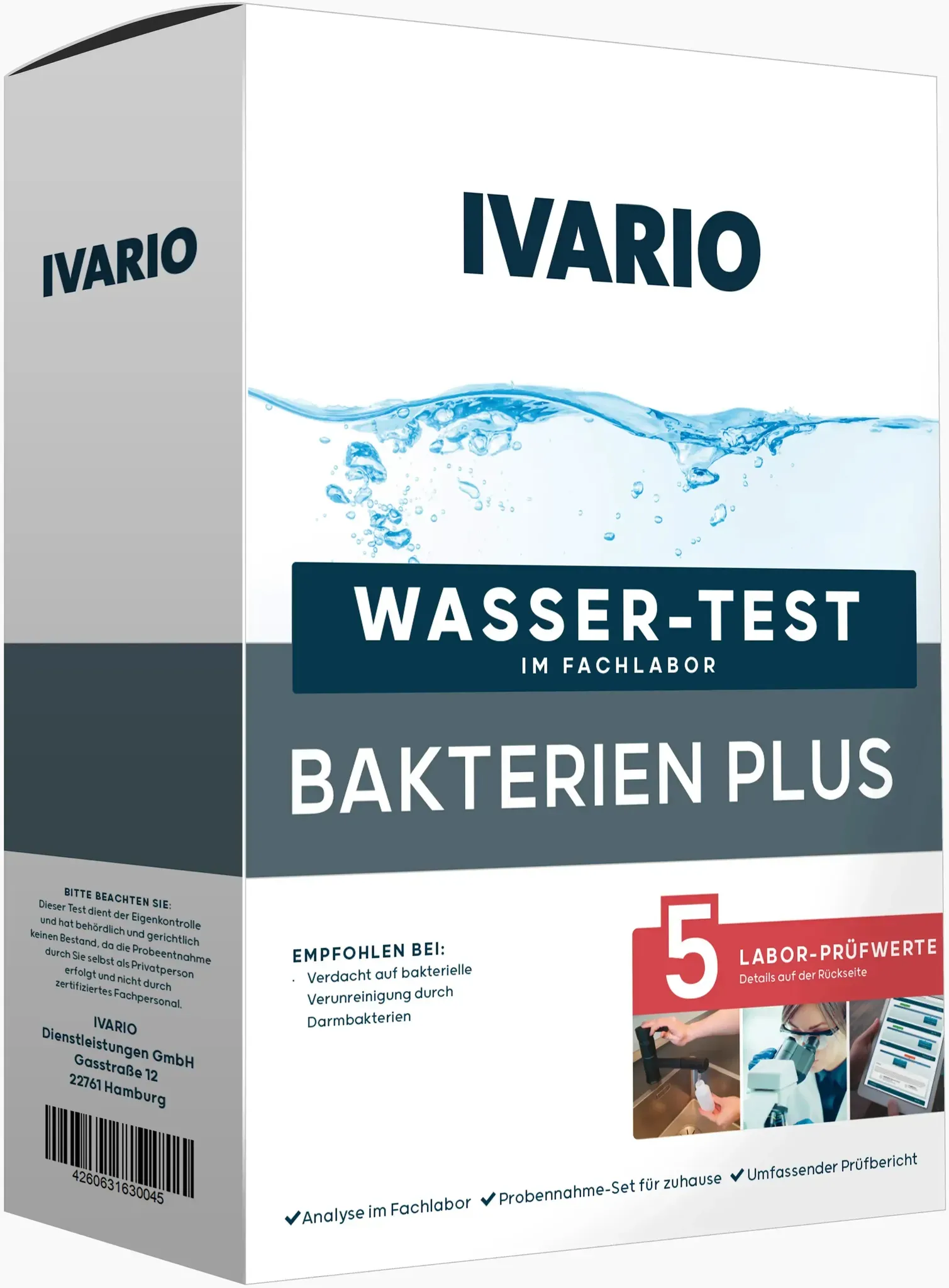 Bakterien-Wassertest PLUS