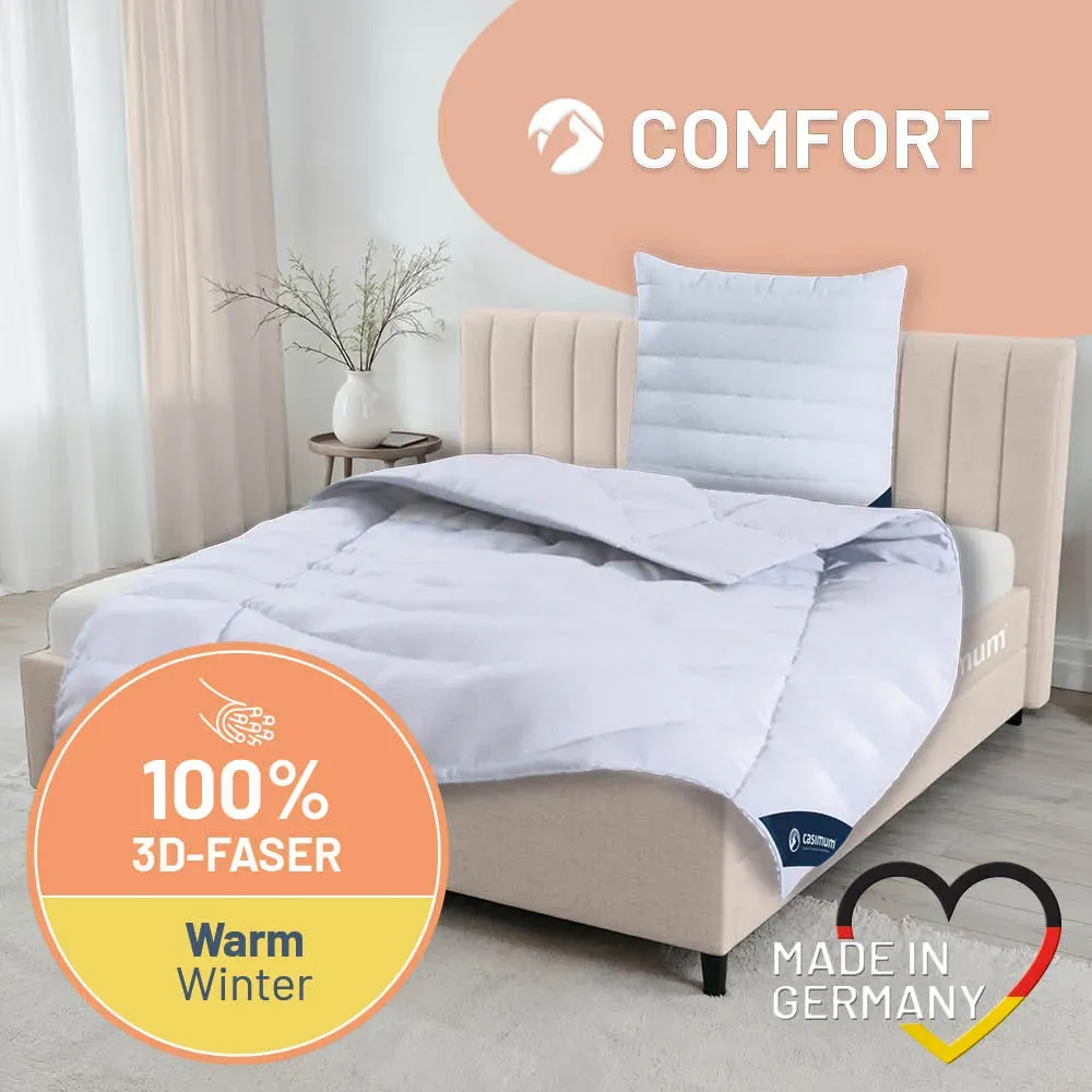 Faserdecke »COMFORT« – 100% Polyester mit luftiger 3D-Hohlfaser für erholsame Nächte, Größe: 135x200