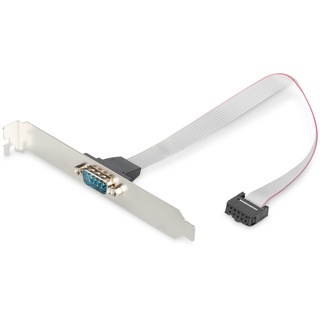 Digitus Slotblech Adapterkabel D-Sub9/St, IDC 2x 5pin/Bu