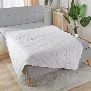Traumschlaf Baumwolle Sommerdecke leicht, Füllung: 100% Baumwolle 200x210 cm - weiß