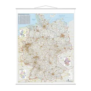 Franken Straßenkarte Karton