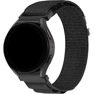 Bandz Garmin Forerunner 165 Armband Nylon für Garmin Forerunner 165 - Schwarz