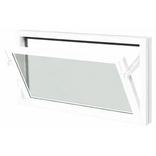 Kunststoffkellerfenster weiß oder braun mit Acrylglas 5 mm 500 x 1000 braun