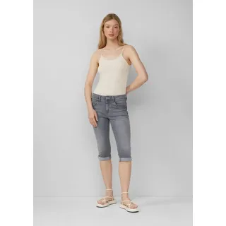 QS Capri-Jeans Catie/Slim Fit/Mid Rise steingrau 44