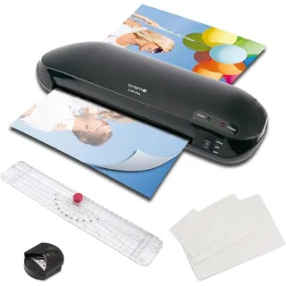 Olympia A 230 Plus 4-in-1 Laminiergerät Set | Heiß- und Kaltlaminieren | Schnelle Aufwärmzeit | Laminierset mit Eckenrunder, Papierschneider & Folien | Ideal für DIN A4 bis Visitenkartengröße