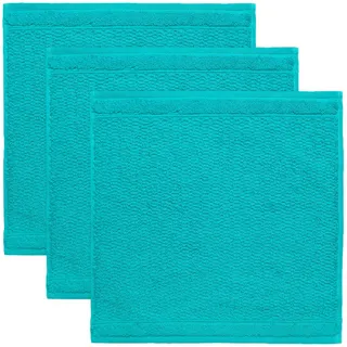frottana Pearl Seiftuch 30 x 30 cm aus 100% Baumwolle, Ocean 3er Set