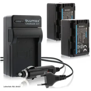 Blumax Set mit Lader für Panasonic VW-VBT190 1780 mAh Kamera-Akku