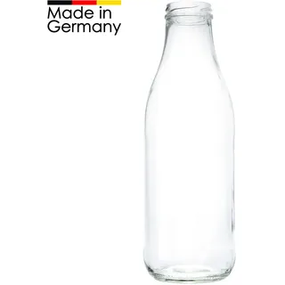 Milchflasche 1 Liter Weiß TO 48 - Milchflaschen, Saftflaschen, Weithalsflaschen
