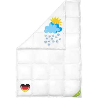 Koru Kids Koru Kids® Daunendecke 135x200 cm – 100% kanadische Landdaunen – Bettdecke Kinder – Federbetten 135x200 Daunen – Made in Germany – Ganzjahresdecke für Erwachsene und Kinder