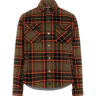 Rokker Colorado, Hemd/Textiljacke - Orange/Oliv/Schwarz - XXL