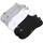 Sneaker Socken 3 Paar Schwarz/Grau 47-49