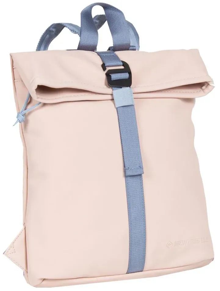 Tim - Los Angeles Rolltop Mini Rucksack hellrosa/hellblau