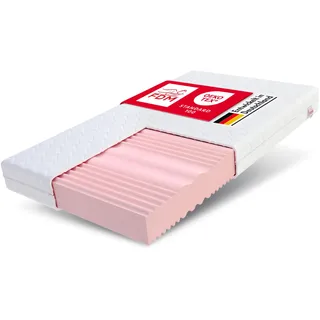 Fdm Matratze 140x200 cm Härtegrad H3 H4 Höhe 20 cm Kaltschaummatratze Doppelseitige Rollmatratze HR-Schaum 7 Komfortzonen mit Hypoallergenem Waschbarem Premium-Bezug Oeko-Tex Comfort Duo MAX Double