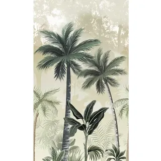 marburg Vliestapete »Smart Art Easy«, Dschungel, Palmen, grün/beige - gruen