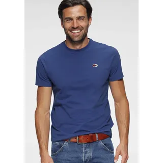 KangaROOS T-Shirt, Kurzarm, unifarben, Rundhals, aus Baumwolle, aus Single Jersey KangaROOS royalblau