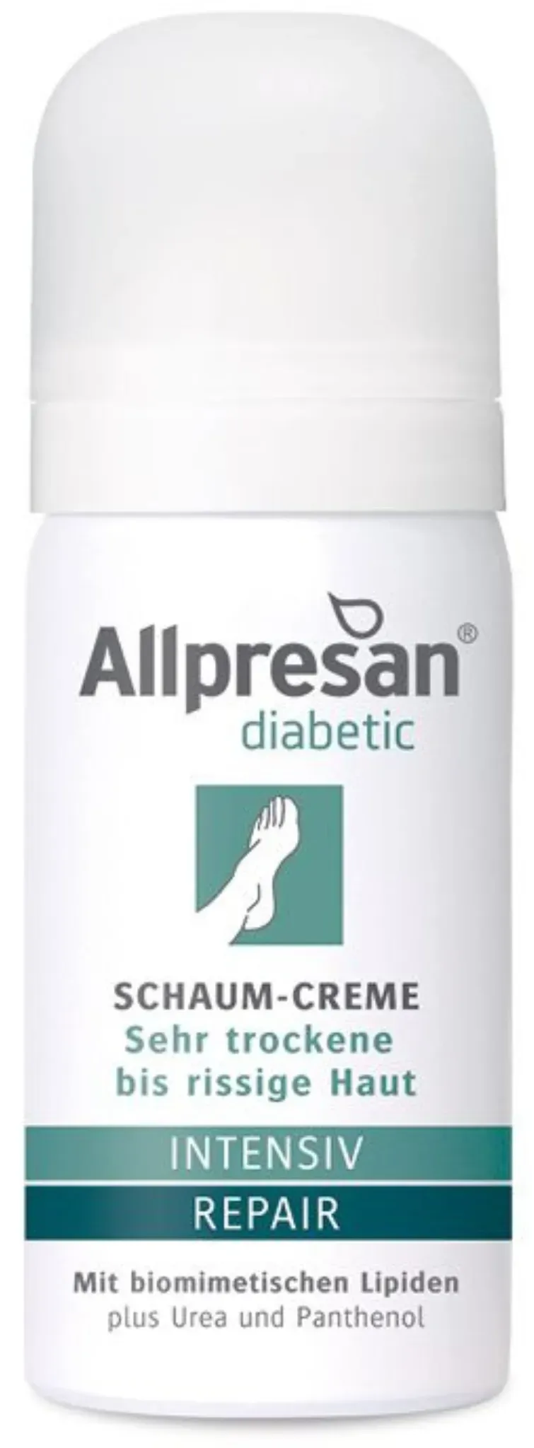 Allpresan Diabetic Schaum-Creme INTENSIV + REPAIR mit Urea 35ml - Reisegröße