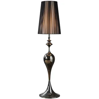 invicta INTERIOR Edle Design Stehleuchte Lucie schwarz 160cm Lampe Stehlampe Standleuchte Leuchte