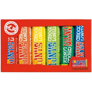 Tony's Chocolonely Rainbow Pack 6 Riegel, 288g