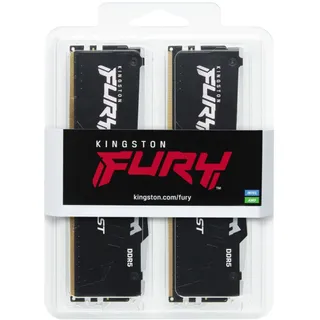 Kingston FURY Beast RGB schwarz DIMM Kit 32GB, DDR5-6000, CL30-36-36, on-die ECC (KF560C30BBEAK2-32)