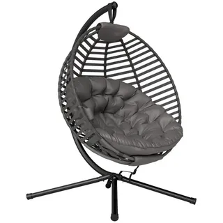 rund Schwarz 1-Sitzer mit Gestell