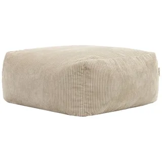 I.C.O.N. icon Sitzsack-Ottomane, Beige, Textil, 1-Sitzer, 95x46x95 cm, Oeko-Tex® Standard 100, Wohnzimmer, Hocker, Sitzsäcke, XXL Sitzsäcke