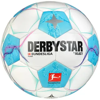derbystar Bundesliga Player Fußball Freizeitball 2024/25 weiss/blau/pink 5