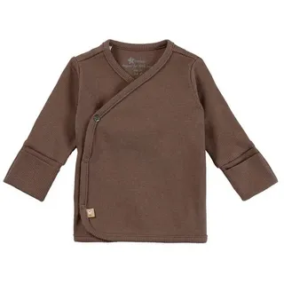 Sterntaler Wickeljacke Rippjersey in braun | Gr.: 62