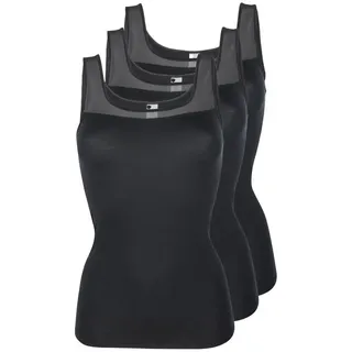 Pompadour Achseltop Schwarz XL