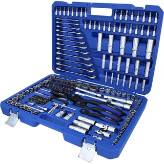 BRILLIANT TOOLS Steckschlüssel-Satz, 216-tlg, 1/4 3/8 1/2