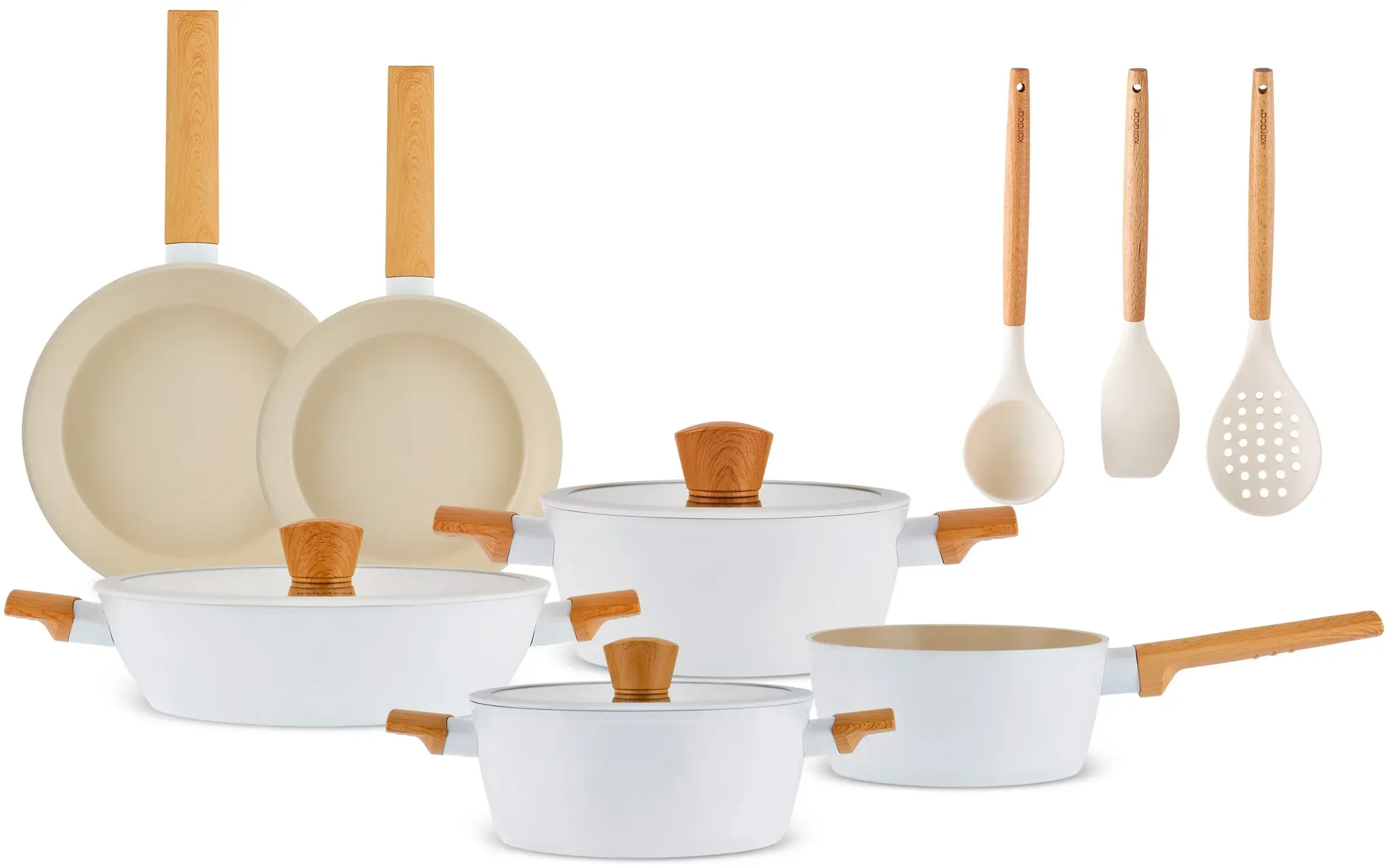 Karaca Serene 7-teiliges Gläser Set, Amber