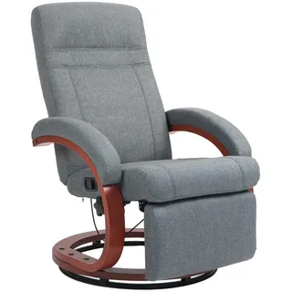 Homcom Relaxsessel 86 x 100 x 68 cm Grau mit Liegefunktion