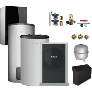 Buderus WLW196i.2-4 AR E S+ Wärmepumpen-Paket WLW E3 mit Warmwasserspeicher SH290 + P120.5 S-B