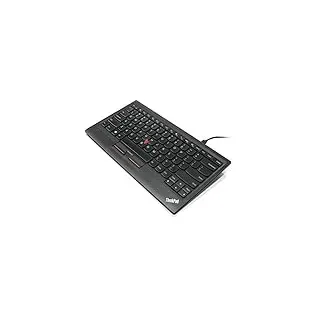 Lenovo 0B47190 ThinkPad Compact USB Keyboard with TrackPoi US-Layout, Schwarz