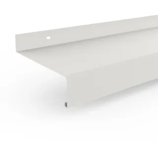 Fensterbank Alu Weiß, Außenfensterbank, Gutmann GS40, 300 x 50 mm, Weiß (RAL 9016), individuell konfigurieren