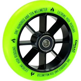 CHILLI PRO SCOOTERS Chilli Pro Stunt-Scooter Spoked Base Rolle 110mm Schwarz/PU Grün