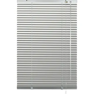 Alu-Jalousie ohne Bohren Aluminium-Lamellen 25mm (60x130cm) silber