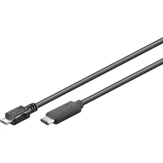 goobay USB 2.0 Kabel, C / MicroUSB B - 0.20m
