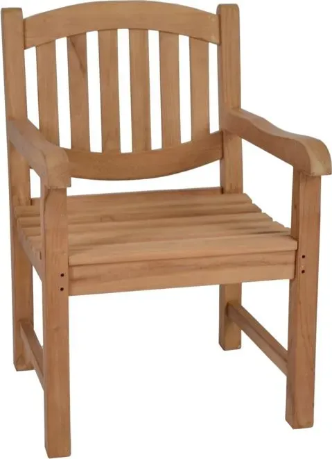 Teak Armlehnstuhl Massivholz Teak