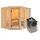 Sauna Amelia 3 inkl. 9 kW Ofen + int. Steuerung ohne Dachkranz