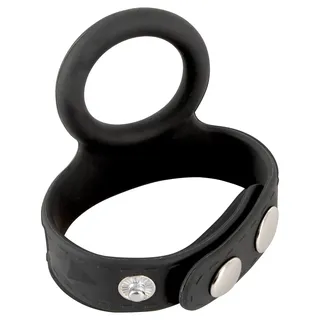 „Silikon Penis Hodengurt“, schwarz