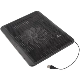 Kühlpad Notepal L2 Laptop-Kühlpad-Basis mit Großem Lüfter, USB-Ständer für 14 oder Kleiner Notebooks, Schwarz, Eisengeflecht + Technische Kunststoffe, Unterstützendes Kühlpad,