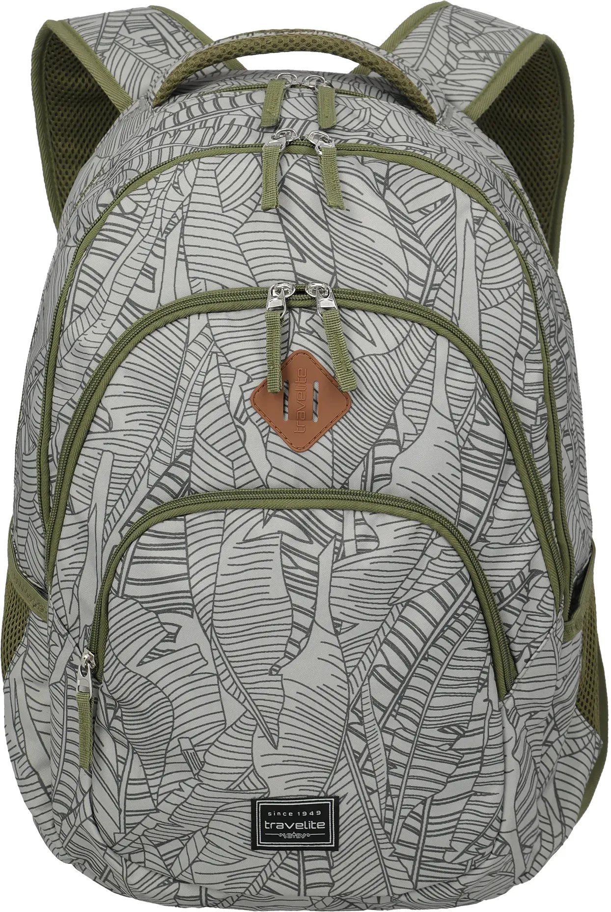 travelite BASICS Backpack Print Grey