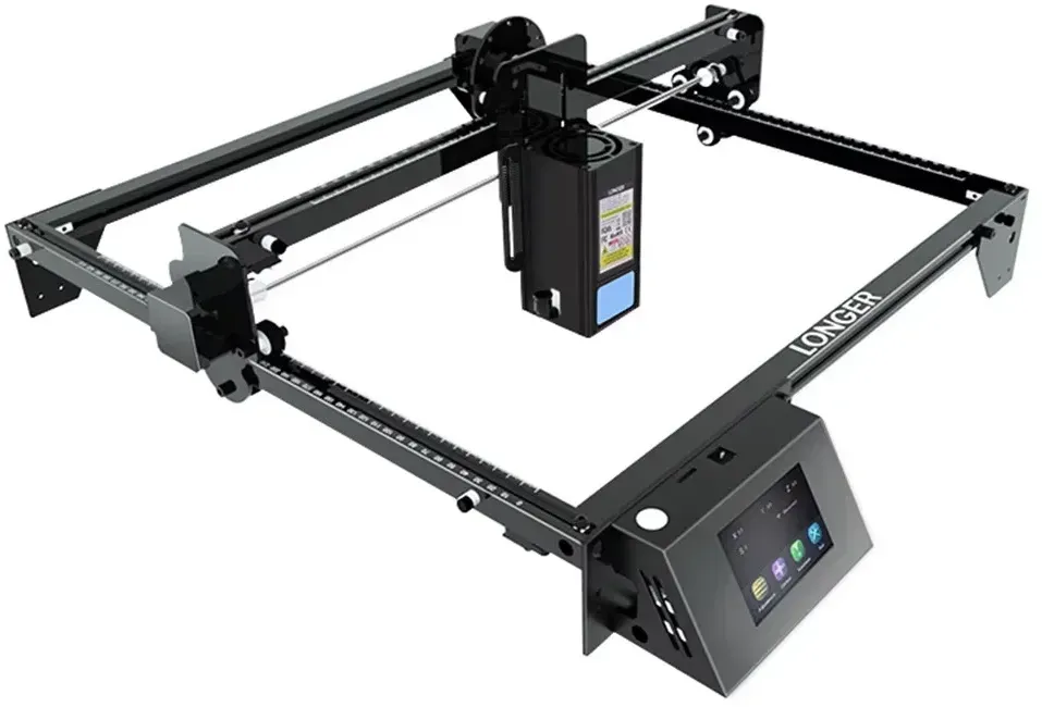 LONGER RAY5 20W Lasergravierer Touchscreen 32-Bit-Chipsatz WIFI 0,08 * 0,1 mm Laser-Punkt-Gravur-Schneidemaschinenbereich 375 * 375 mm