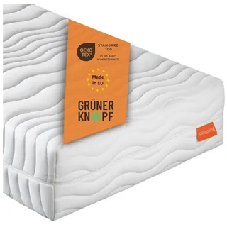 Federkernmatratze Innovation 320 7-Zonen Tonnentaschenfederkern-Matratze, sleepling, 25 cm hoch, 100x200, Härtegrad: 4, orthopädische Gelschaumauflage, 7-Zonen weiß 100 cm x 200 cm x 25 cm